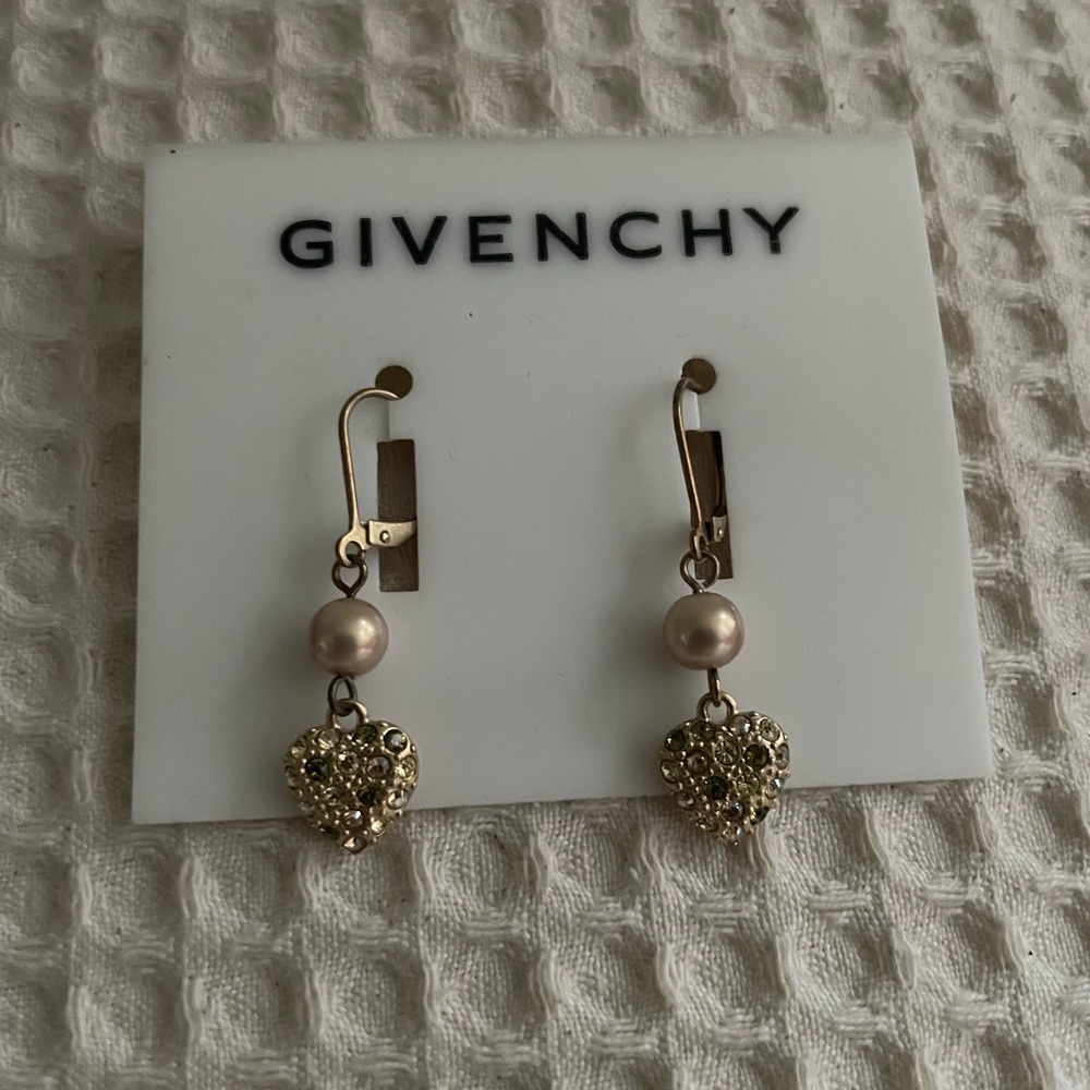 Givenchy heart charm earrings
